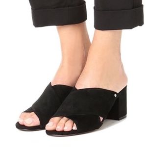 Sam Edelman Stanley Suede Block Heel Mules size 9.5